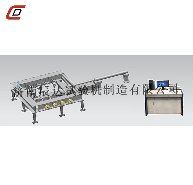 護坡柔性防護網係統抗頂破力試驗機1